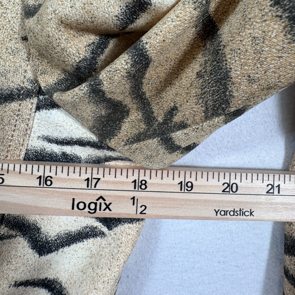 Alberto Makali Sport Caché Vintage Tiger Print Faux Suede Jacket Size 8 - Picture 4 of 7